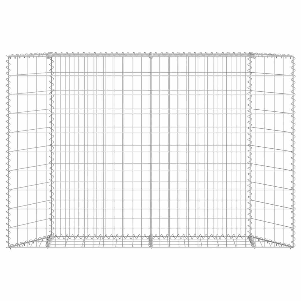 gabion-højbed 150x20x100 cm trapezformet galvaniseret stål
