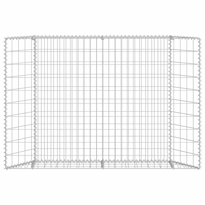 gabion-højbed 150x20x100 cm trapezformet galvaniseret stål
