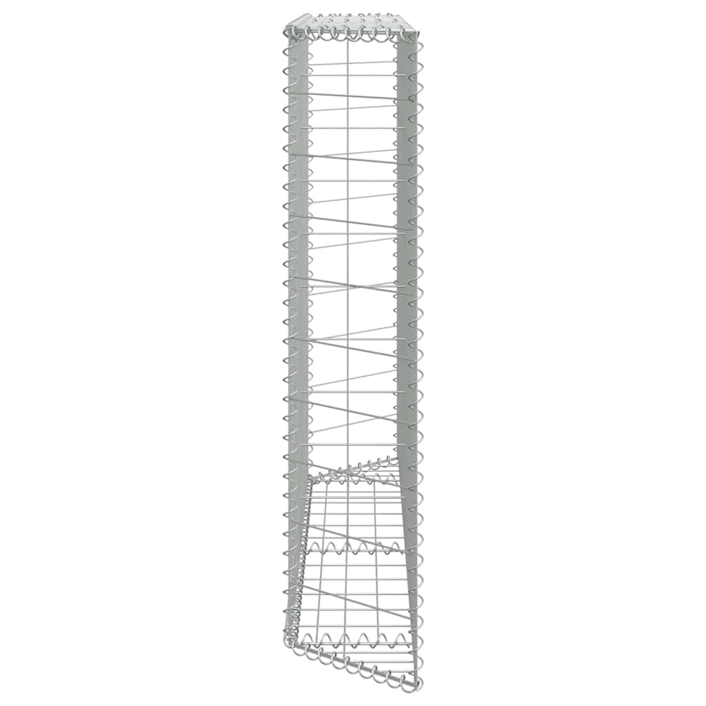 gabion-højbed 150x20x100 cm trapezformet galvaniseret stål