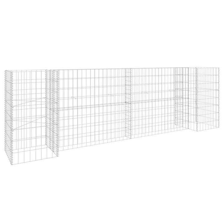 H-formet gabion-plantekasse 260x40x80 cm stål