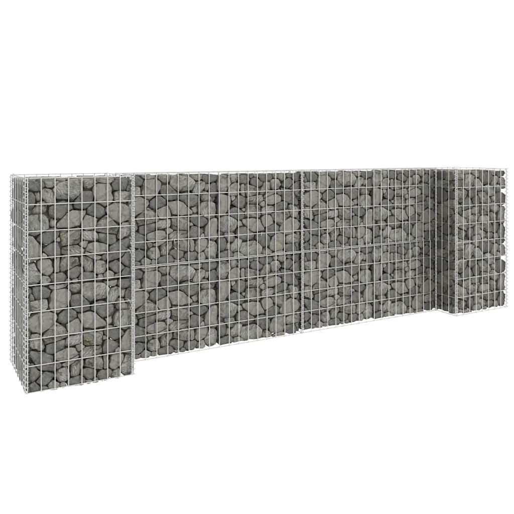 H-formet gabion-plantekasse 260x40x80 cm stål