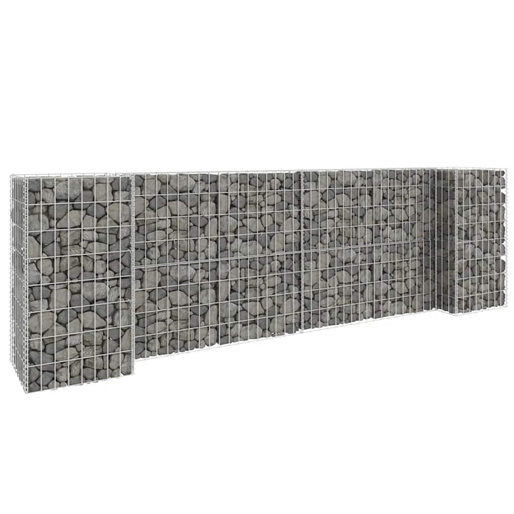 H-formet gabion-plantekasse 260x40x80 cm stål