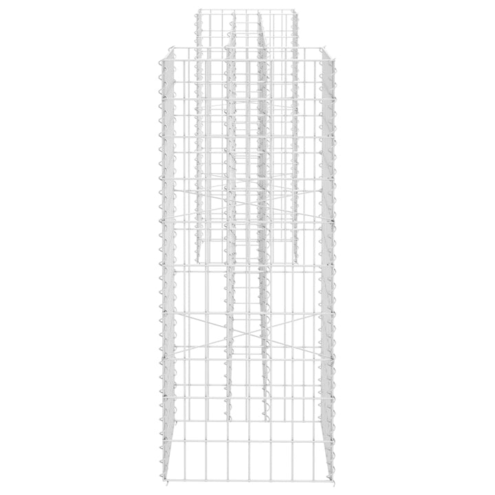 H-formet gabion-plantekasse 260x40x100 cm stål