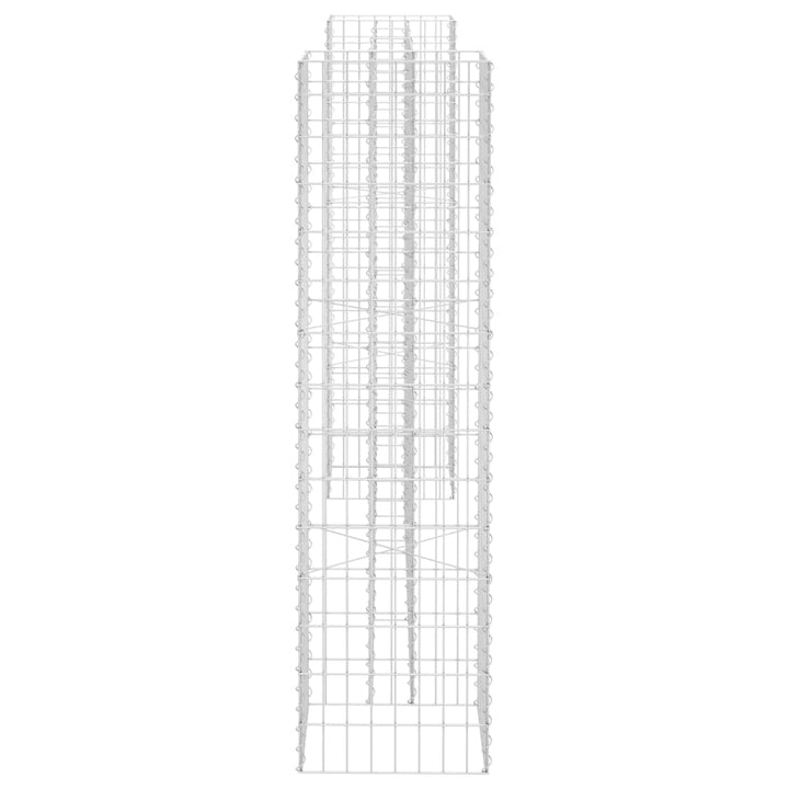 H-formet gabion-plantekasse 260x40x150 cm stål