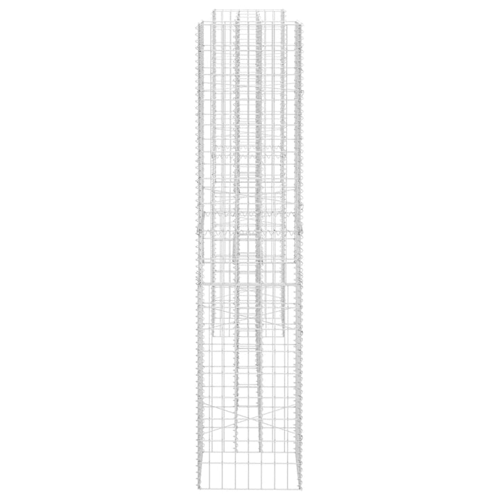 H-formet gabion-plantekasse 260x40x180 cm stål