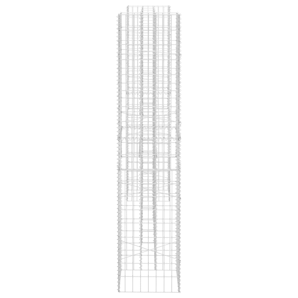 H-formet gabion-plantekasse 260x40x200 cm stål