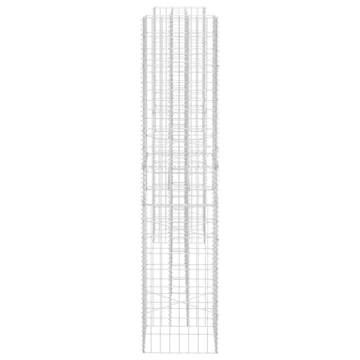 H-formet gabion-plantekasse 260x40x200 cm stål
