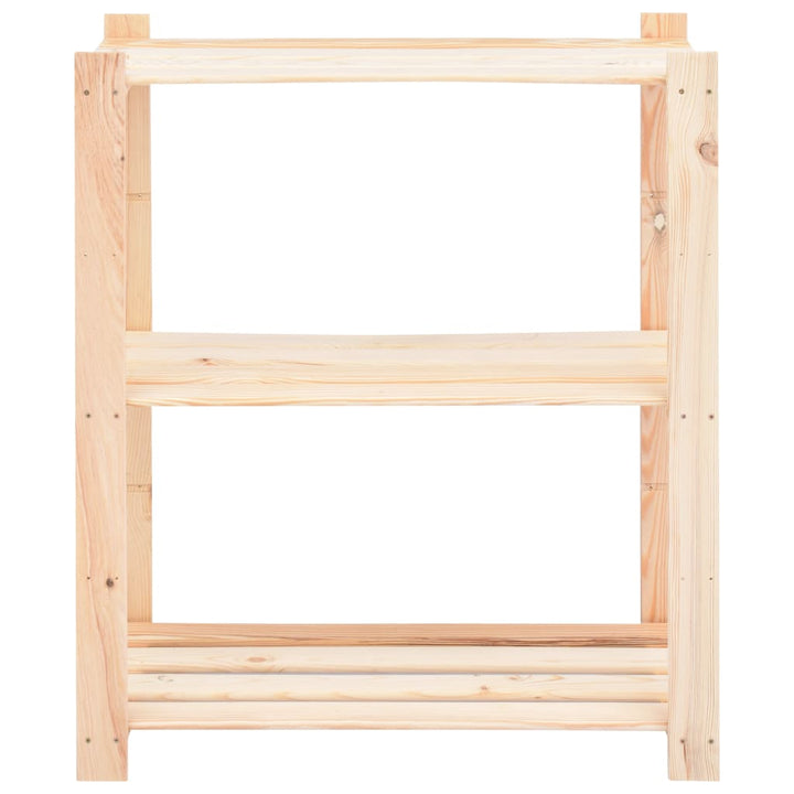 reol i 3 niveauer 80 x 38 x 90 cm massivt fyrretræ 150 kg
