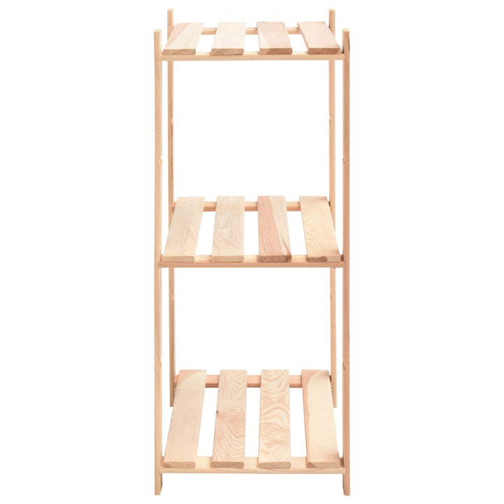 reol i 3 niveauer 60 x 38 x 90 cm massivt fyrretræ 150 kg