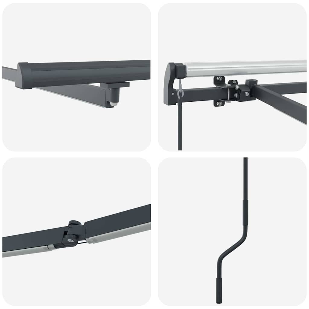 Markiseramme Antracit 3 x 2,5 m Aluminium