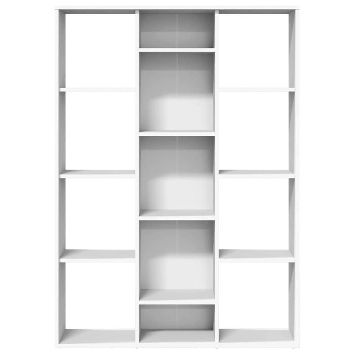 rumdeler/bogreol 100x24x140 cm konstrueret træ hvid