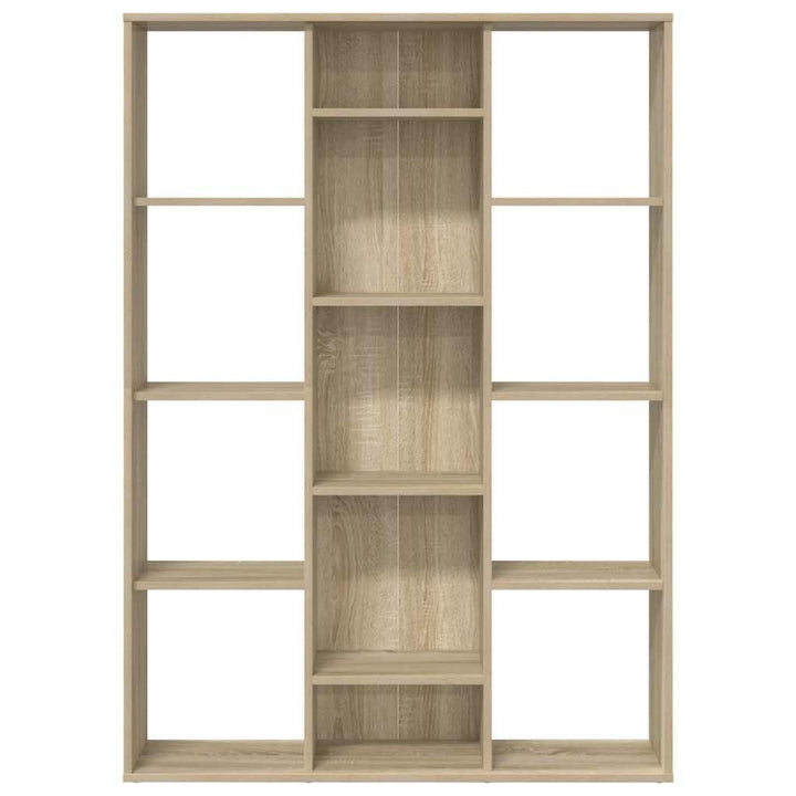 rumdeler/bogreol 100x24x140 cm konstrueret træ sonoma-eg