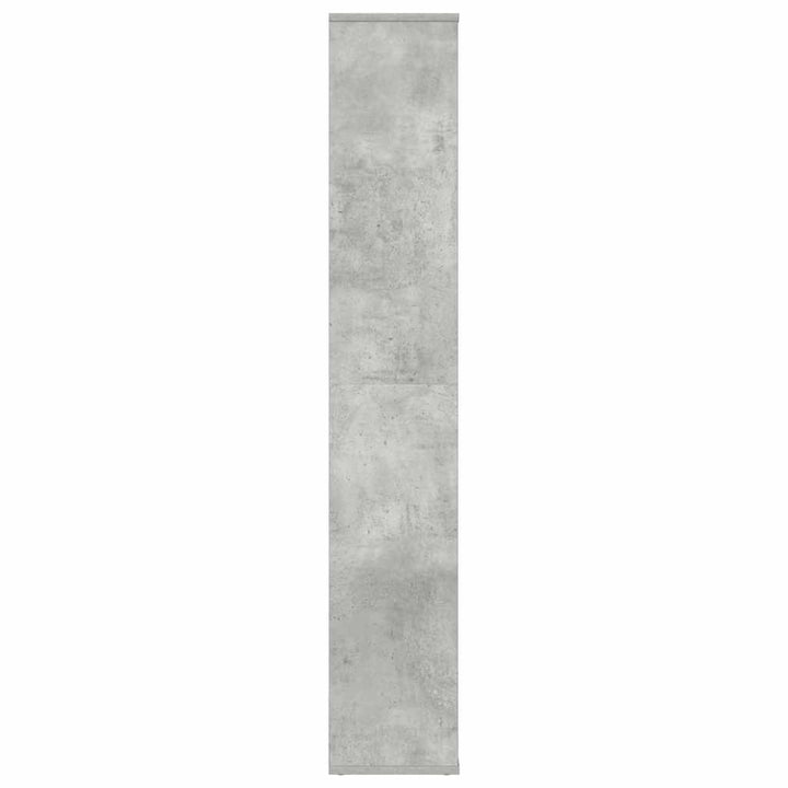 rumdeler/bogreol 100x24x140 cm konstrueret træ betongrå