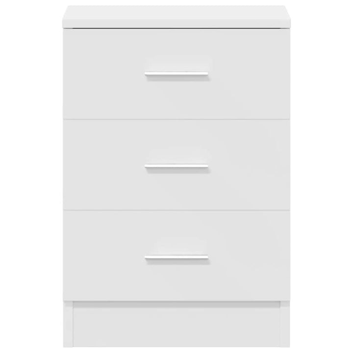 sengeborde 2 stk. 38x35x56 cm konstrueret træ hvid