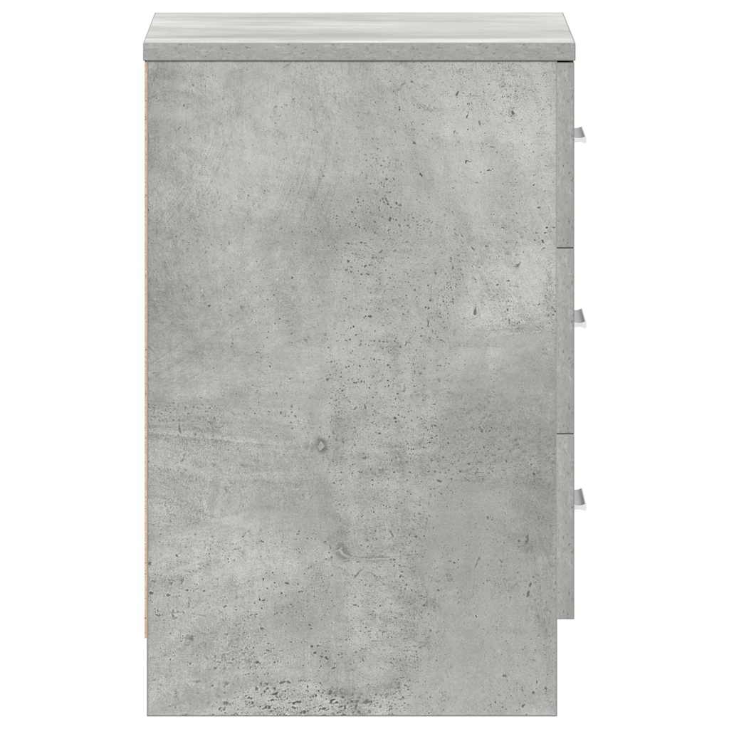 sengebord 38x35x56 cm konstrueret træ betongrå