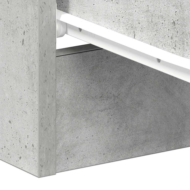 sengebord 38x35x56 cm konstrueret træ betongrå