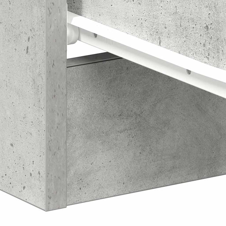 sengeborde 2 stk. 38x35x56 cm konstrueret træ betongrå