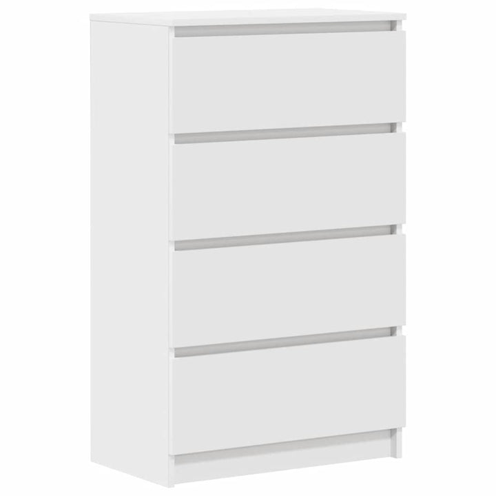 skænk 60x35x98,5 cm konstrueret træ hvid