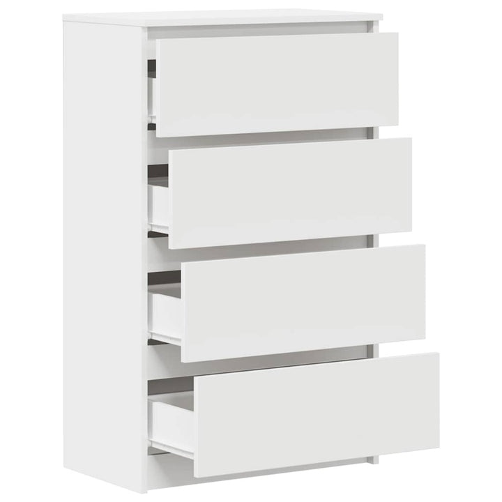 skænk 60x35x98,5 cm konstrueret træ hvid
