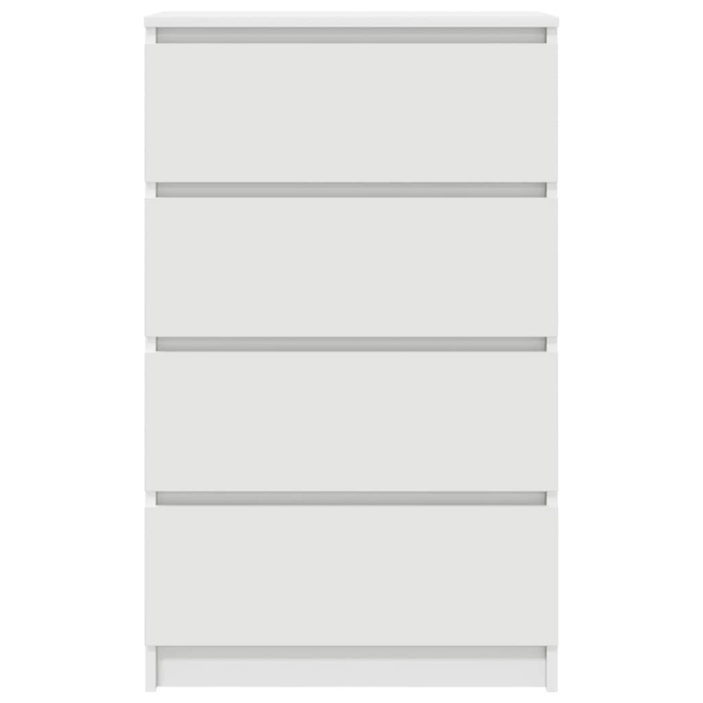 skænk 60x35x98,5 cm konstrueret træ hvid