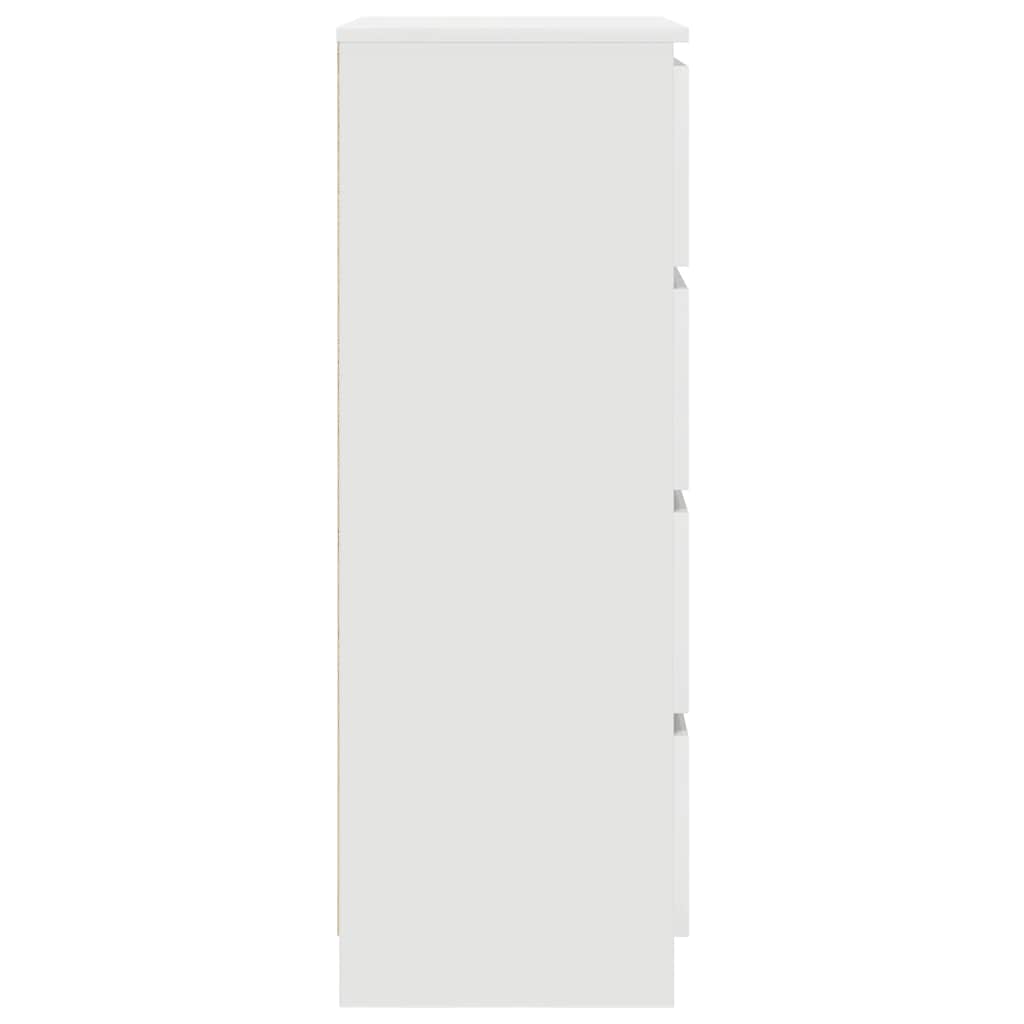 skænk 60x35x98,5 cm konstrueret træ hvid