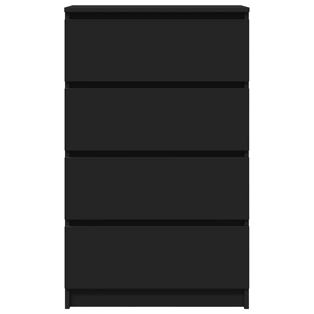 skænk 60x35x98,5 cm konstrueret træ sort
