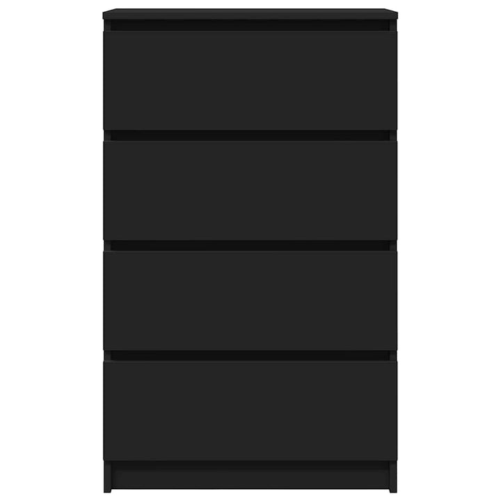 skænk 60x35x98,5 cm konstrueret træ sort