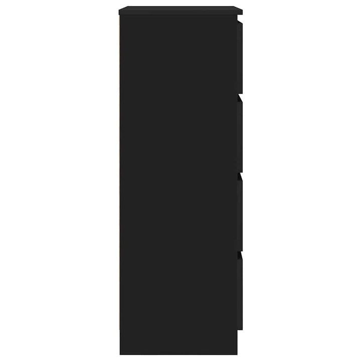 skænk 60x35x98,5 cm konstrueret træ sort