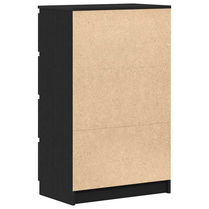 skænk 60x35x98,5 cm konstrueret træ sort