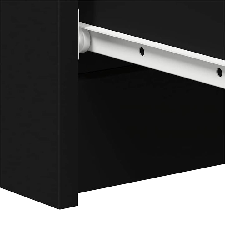 skænk 60x35x98,5 cm konstrueret træ sort