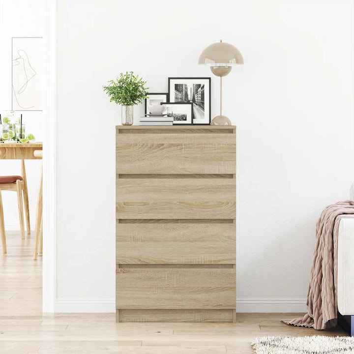skænk 60x35x98,5 cm konstrueret træ sonoma-egetræsfarvet