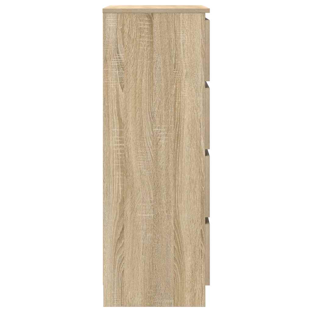 skænk 60x35x98,5 cm konstrueret træ sonoma-egetræsfarvet