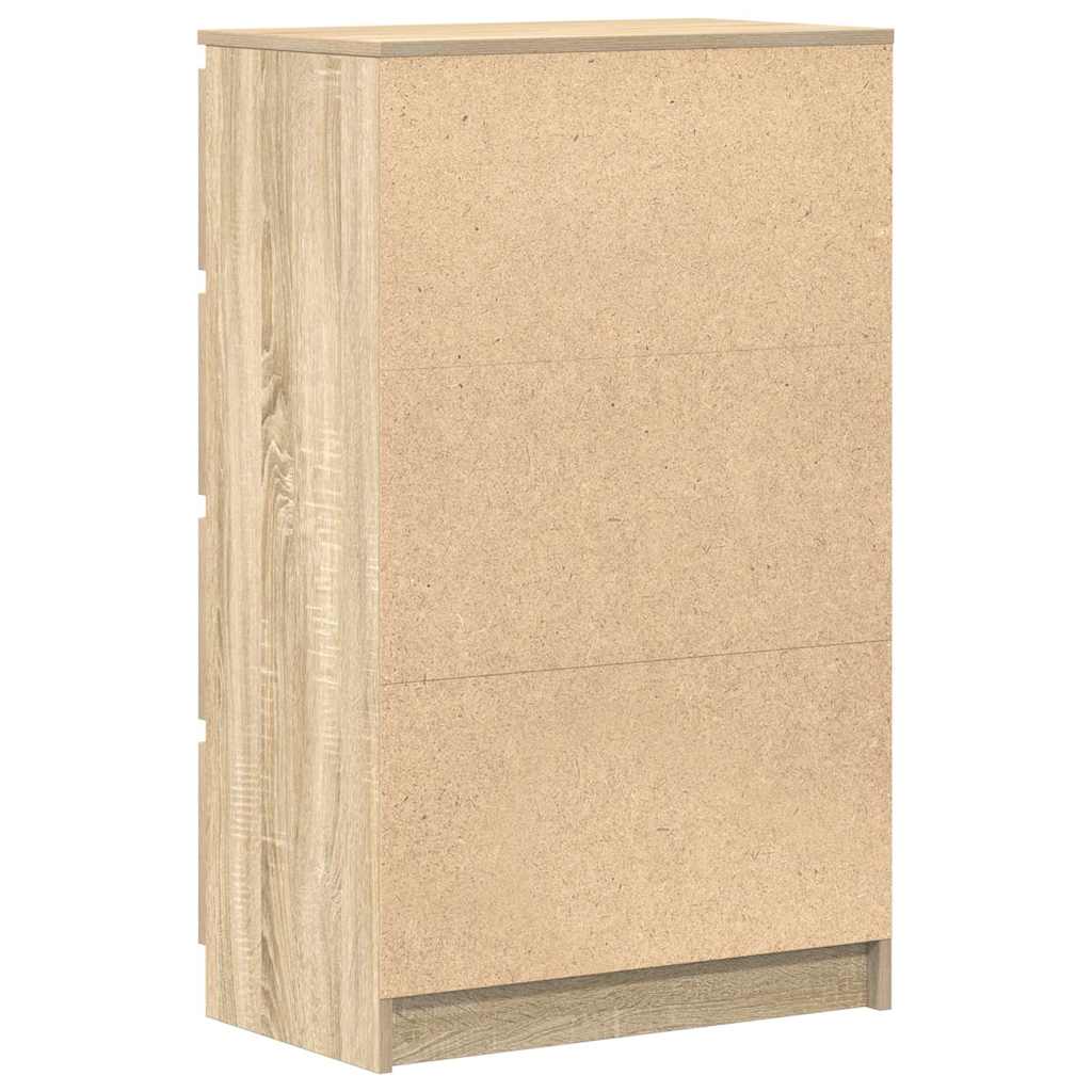 skænk 60x35x98,5 cm konstrueret træ sonoma-egetræsfarvet
