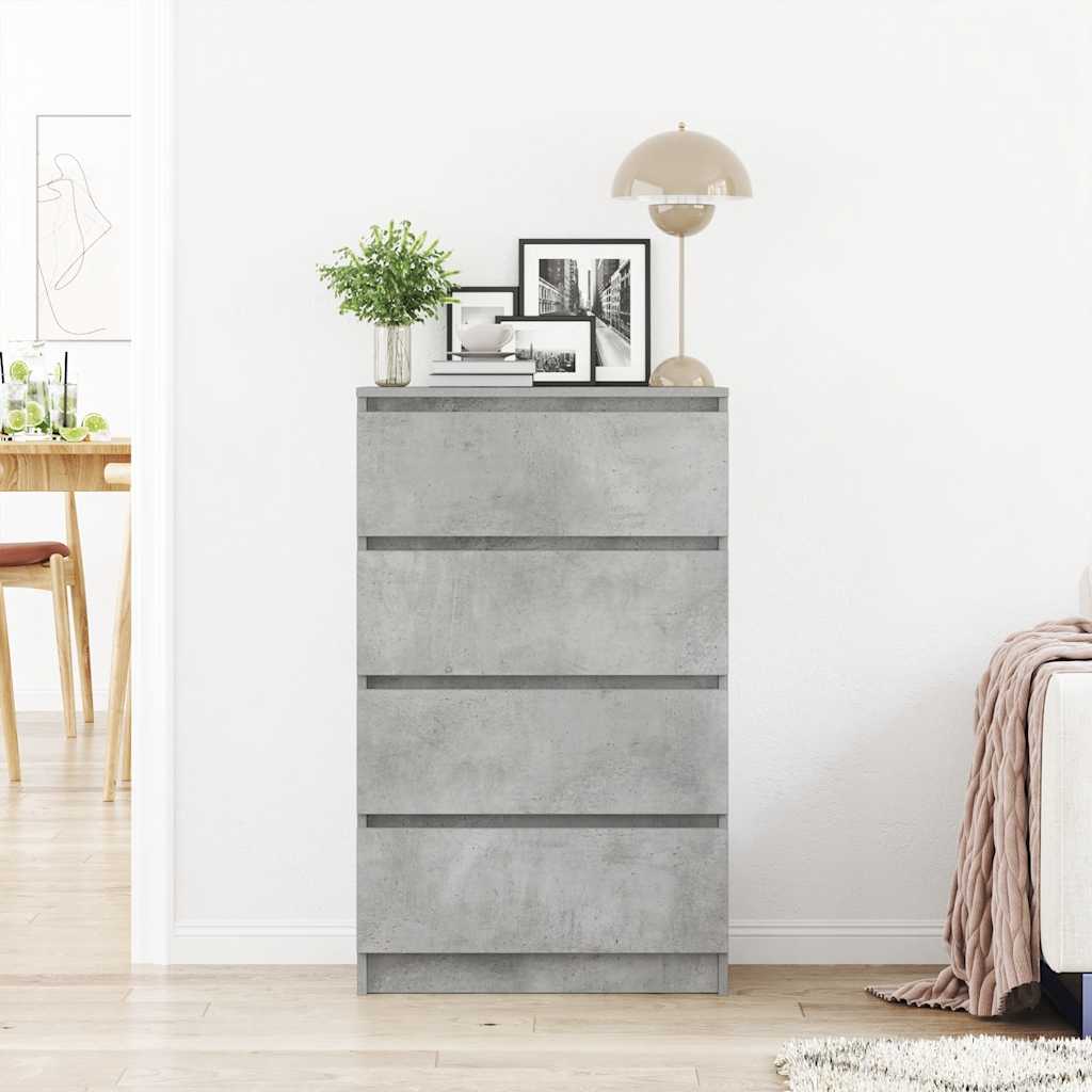 skænk 60x35x98,5 cm konstrueret træ betongrå