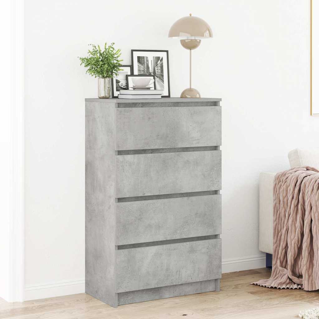 skænk 60x35x98,5 cm konstrueret træ betongrå