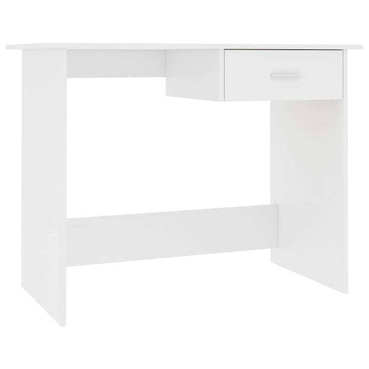 skrivebord 100x50x76 cm konstrueret træ hvid