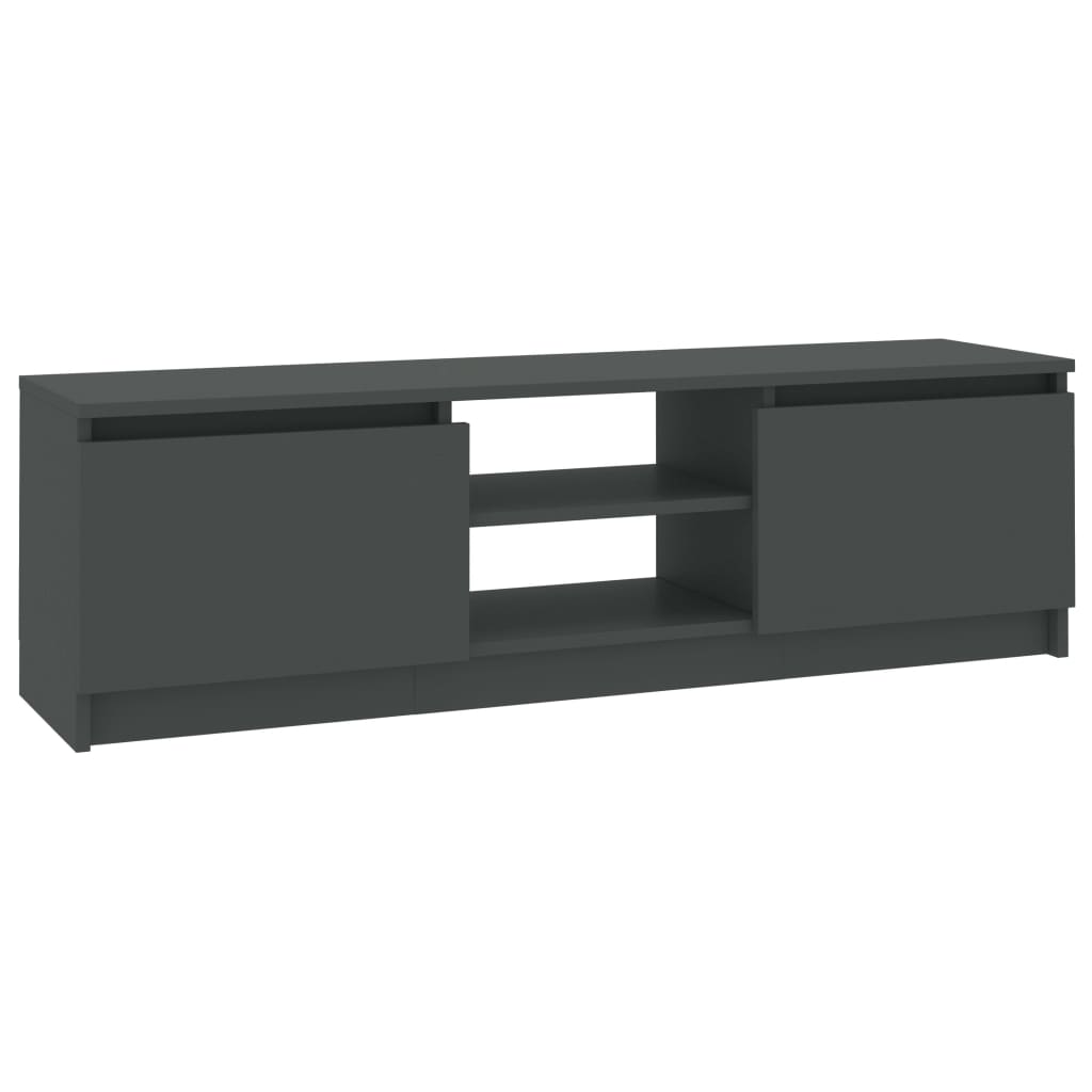 tv-skab 120x30x35,5 cm konstrueret træ grå