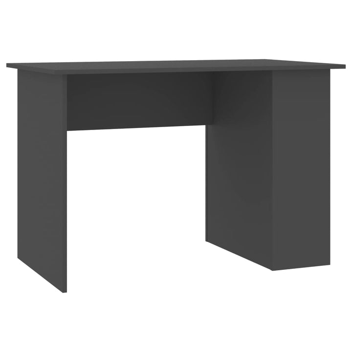 skrivebord 110x60x73 cm konstrueret træ grå