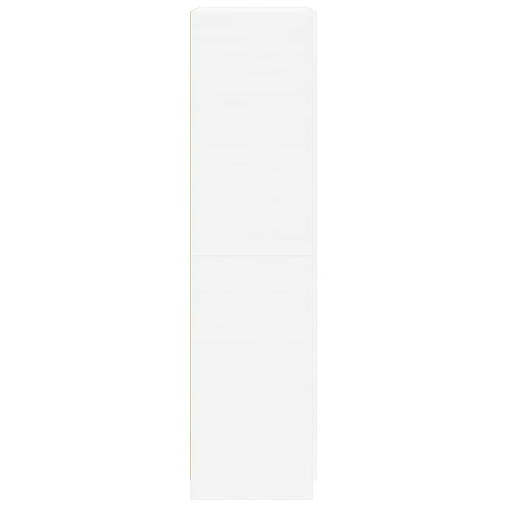 klædeskab 90x52x200 cm konstrueret træ hvid