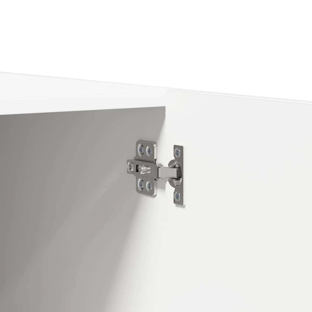 klædeskab 90x52x200 cm konstrueret træ hvid