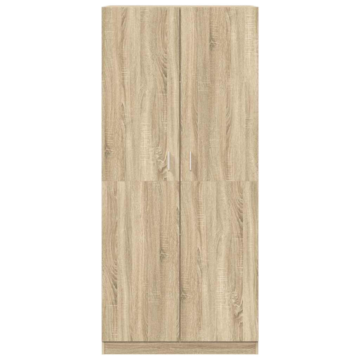 klædeskab 90x52x200 cm konstrueret træ sonoma-eg