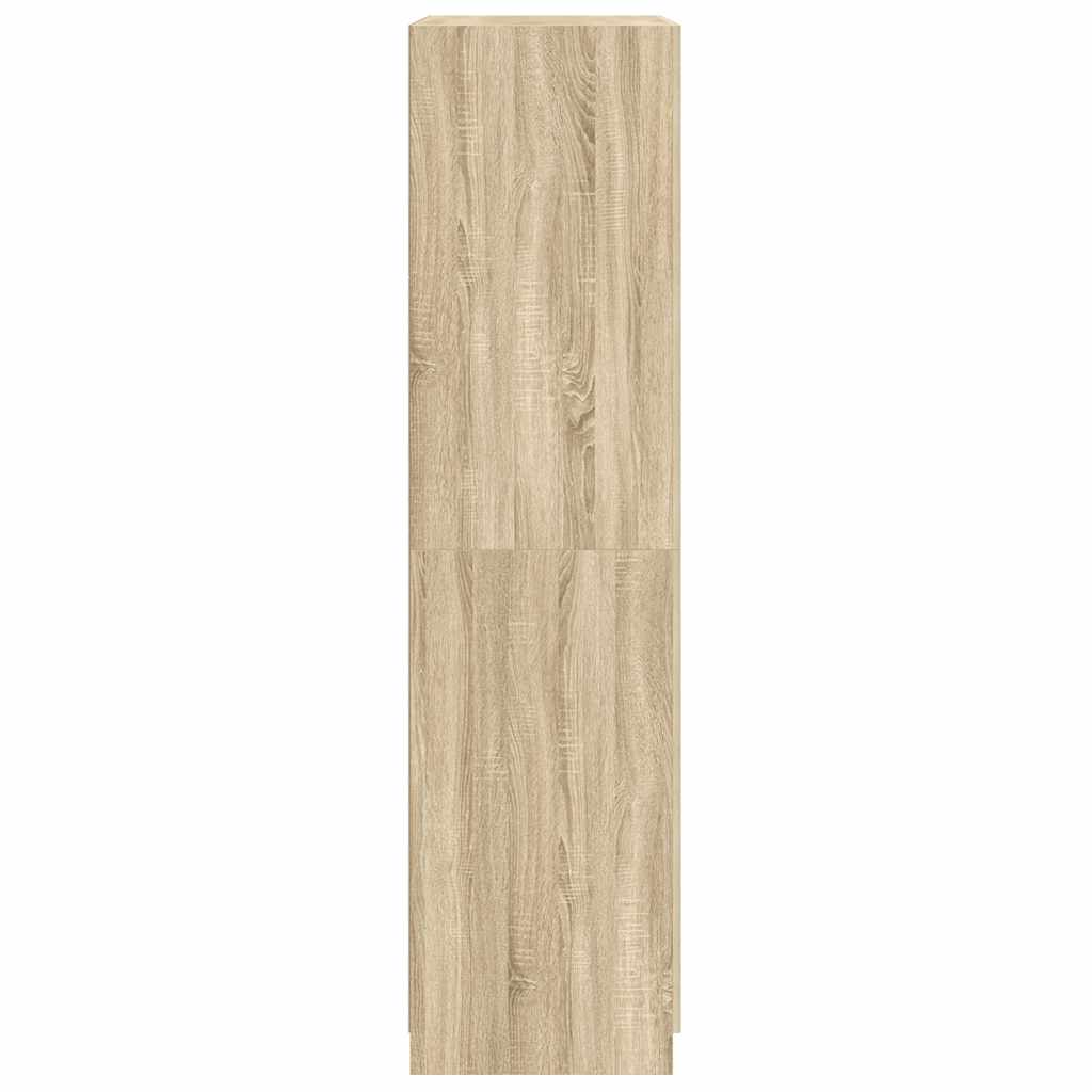 klædeskab 90x52x200 cm konstrueret træ sonoma-eg