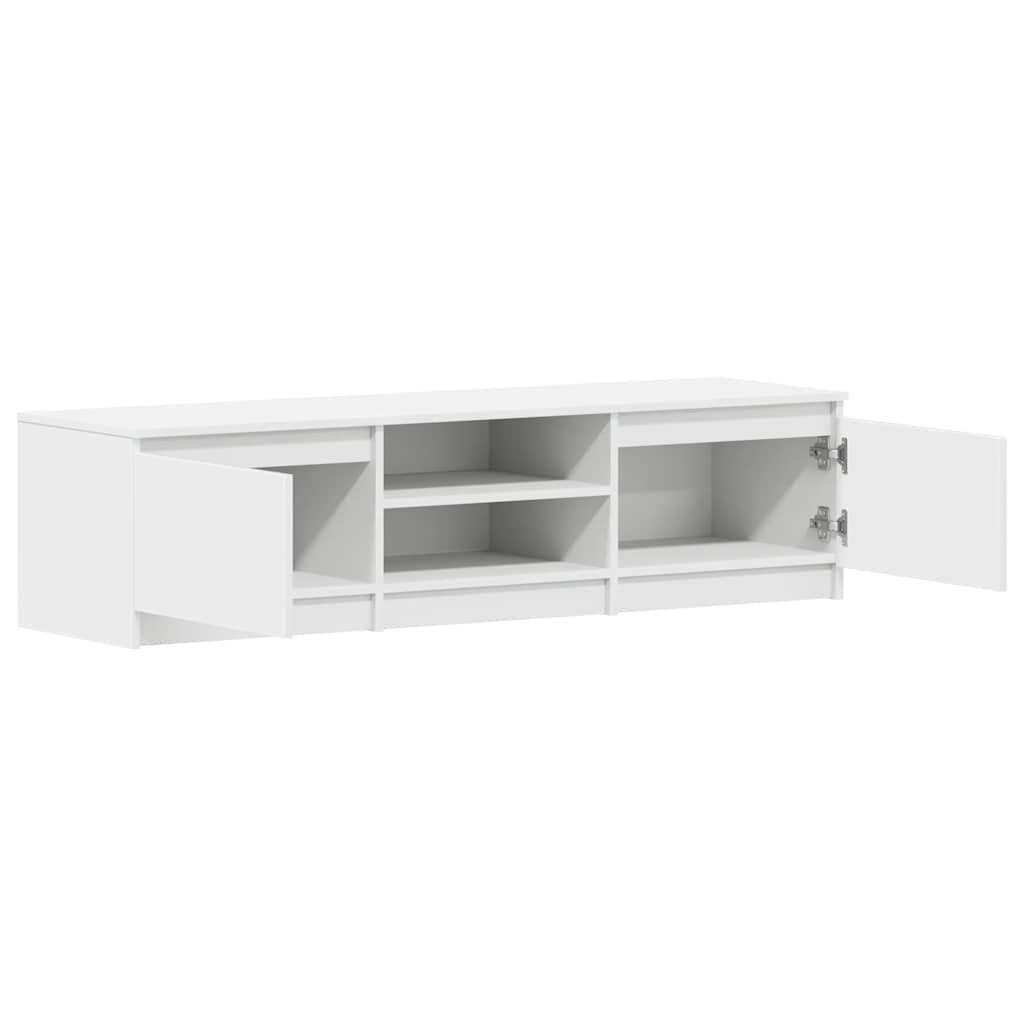 tv-bord 140x40x35,5 cm konstrueret træ hvid