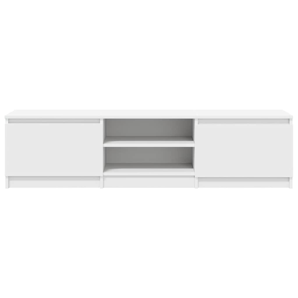 tv-bord 140x40x35,5 cm konstrueret træ hvid