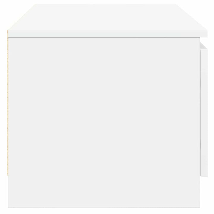 tv-bord 140x40x35,5 cm konstrueret træ hvid