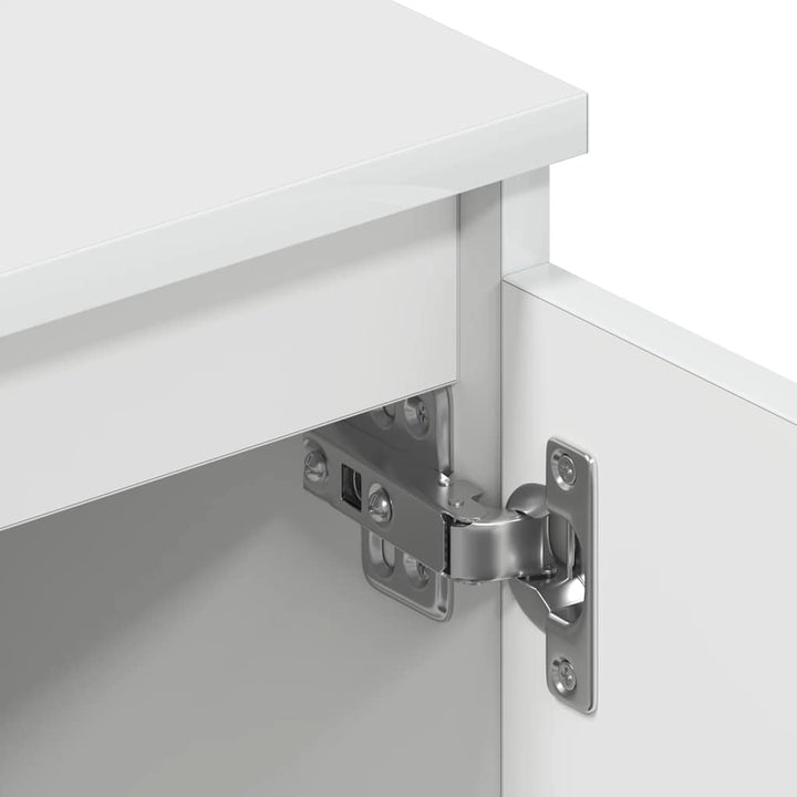 tv-bord 140x40x35,5 cm konstrueret træ hvid