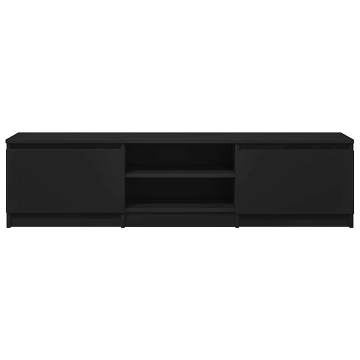 tv-bord 140x40x35,5 cm konstrueret træ sort
