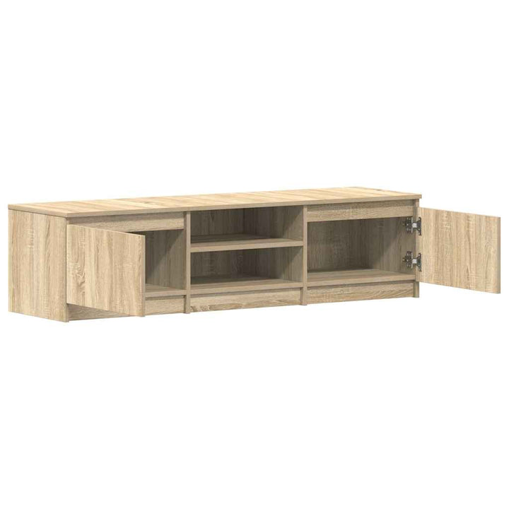 tv-bord 140x40x35,5 cm konstrueret træ sonoma-eg