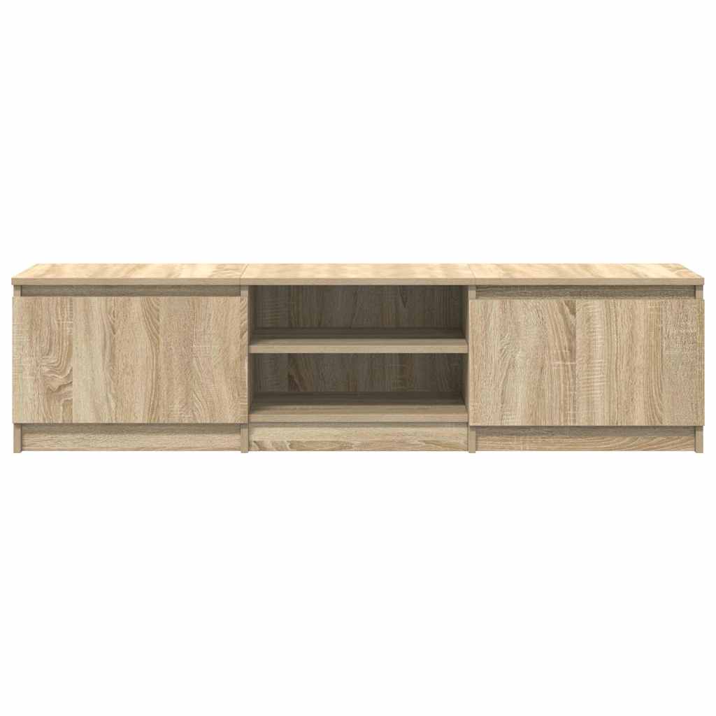 tv-bord 140x40x35,5 cm konstrueret træ sonoma-eg