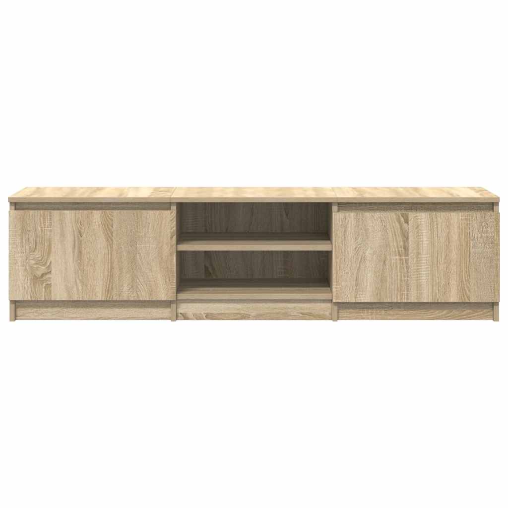 tv-bord 140x40x35,5 cm konstrueret træ sonoma-eg